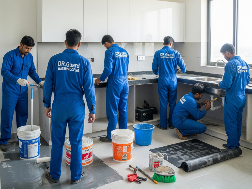 Kitchen Waterproofing Services in Hyderabad - Dr. Guard Waterproofing
