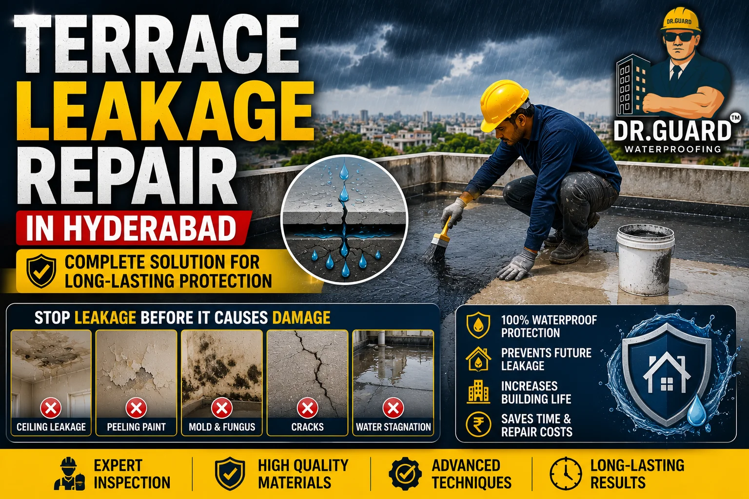 Terrace Leakage Repair in Hyderabad