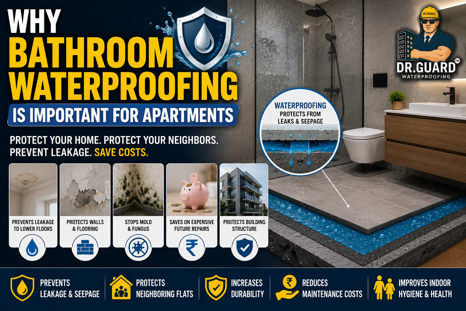 Why Bathroom Waterproofing is Important for Apartments