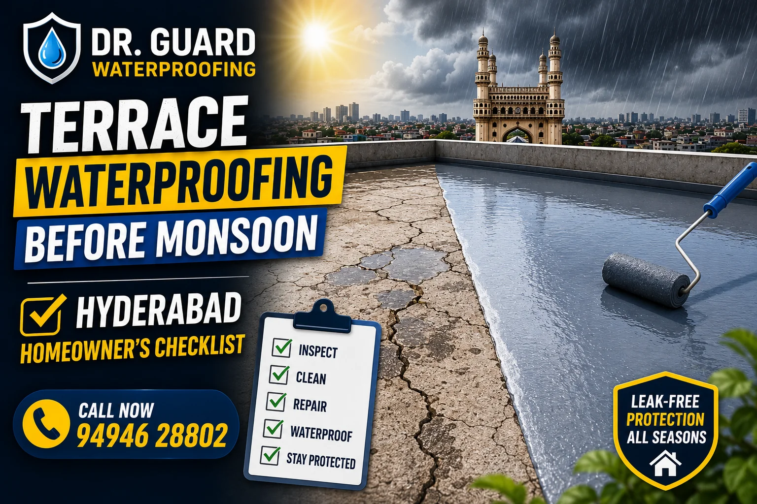 Terrace Waterproofing Before Monsoon