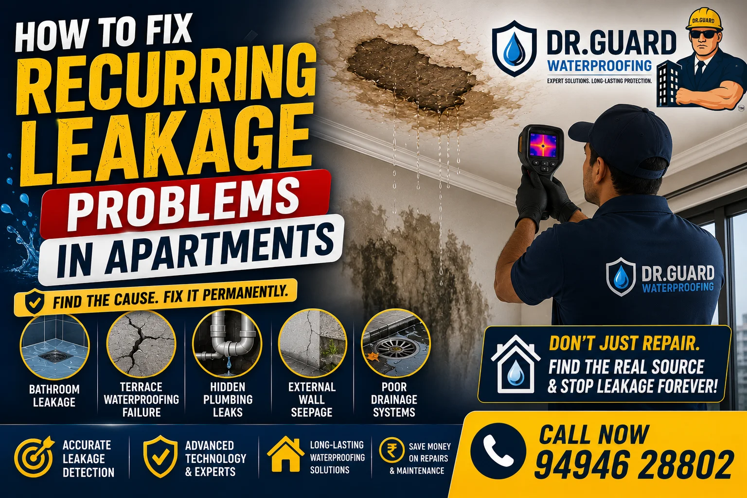 How to Fix Recurring Leakage Problems in Apartments