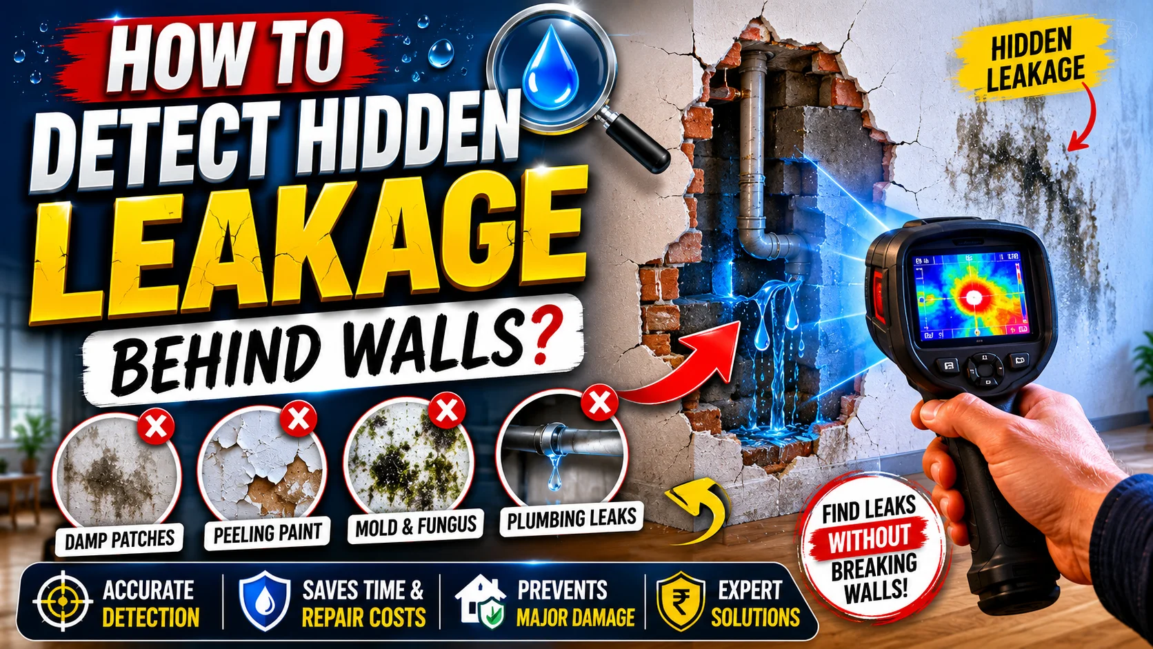 How to Detect Hidden Leakage Behind Walls