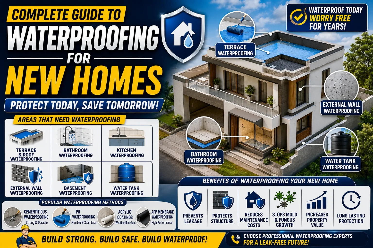 Complete Guide to Waterproofing for New Homes in Hyderabad