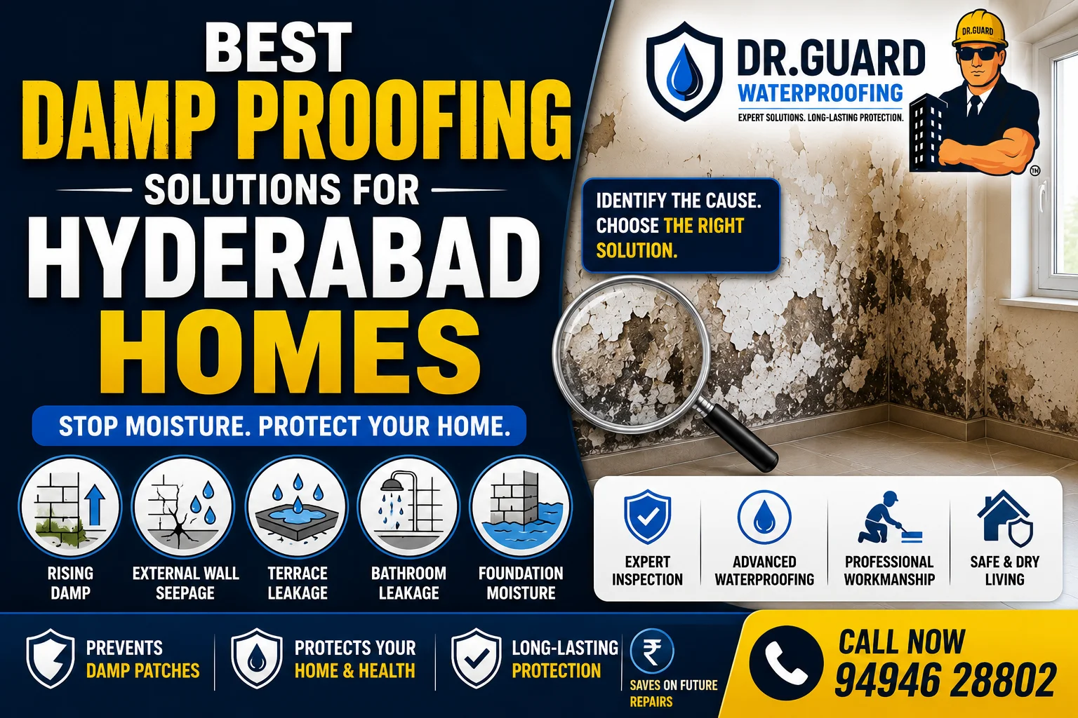 Best Damp Proofing Solutions for Hyderabad Homes