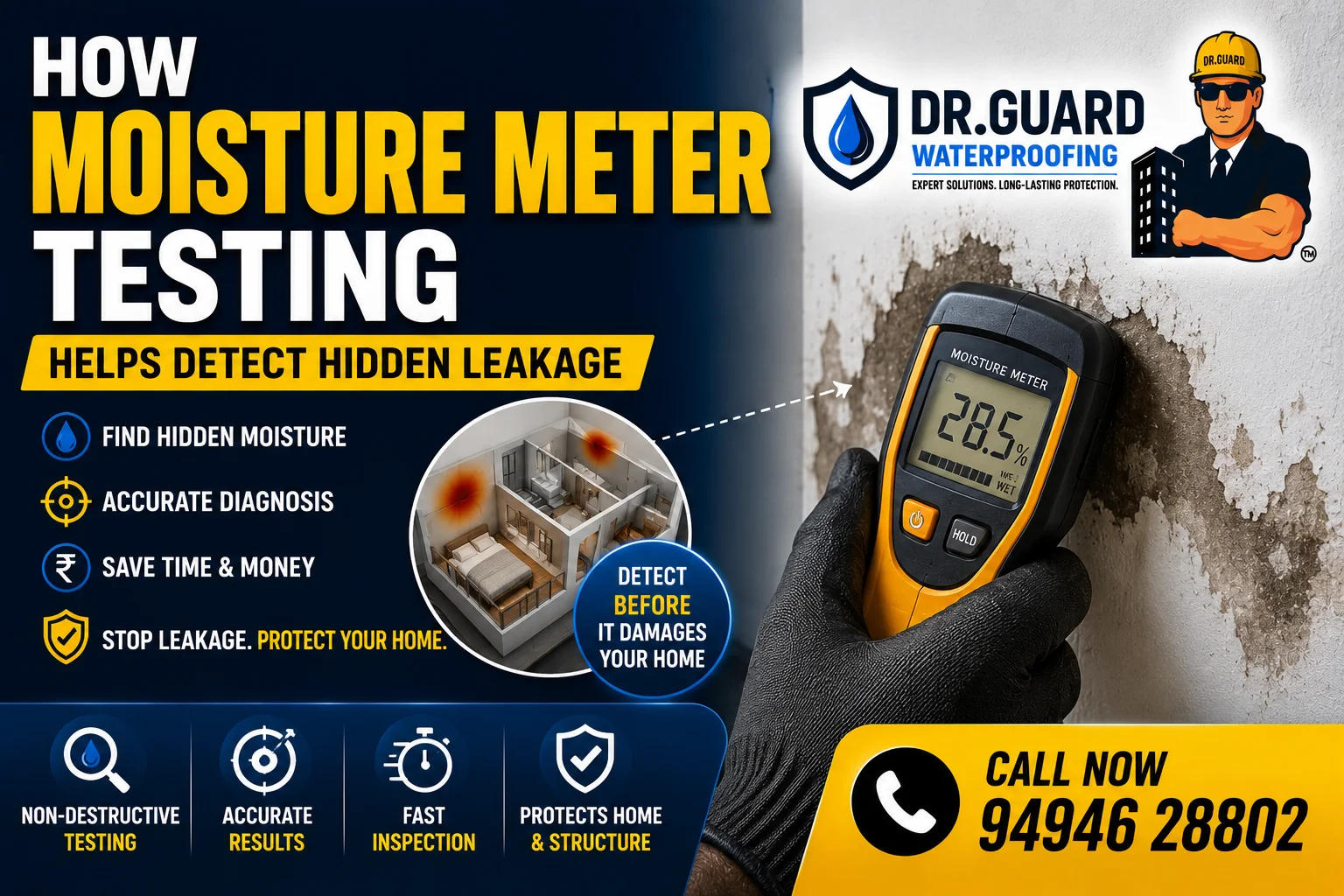 How Moisture Meter Testing Helps Detect Hidden Leakage